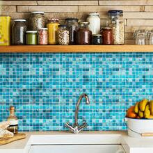 OUTANA 1 Gulungan Wallpaper Dekorasi Border PVC Gaya Mosaik Minimalis Modern Perekat Diri; Tahan Lembap, Tahan Minyak, Stiker Dinding Vinyl yang Dapat Dilepas (Stiker Dekoratif, Bukan Ubin); Dekorasi Lis Dinding; Cocok Untuk Lemari Dapur, Kamar Mandi, Ruang Tamu, Kantor, Gym dan Dekorasi Ruangan; Stiker Lantai Vinyl Tahan Air; Perekat Ubin Dapur - Berbagai gaya - View 9