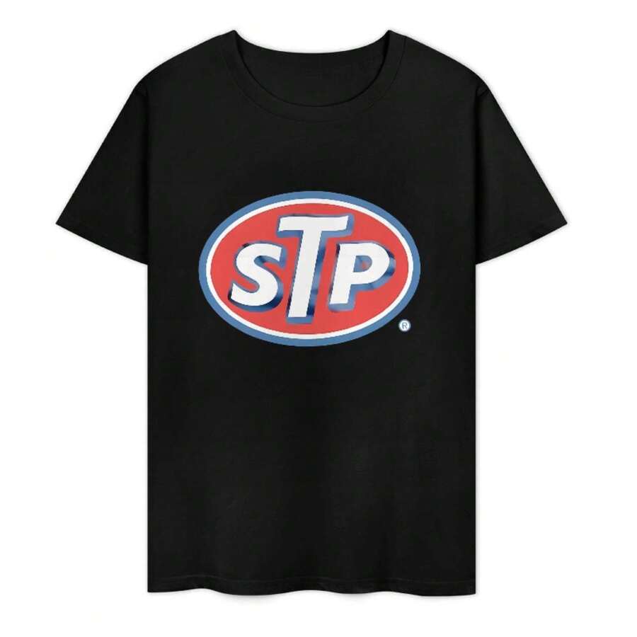 Camiseta de algodón para hombres y mujeres casual entretenimiento vacaciones regalo al aire libre cómodo y transpirable - Negro - Ver 1