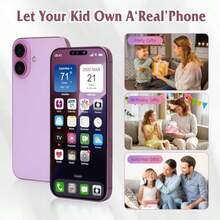 JmfgsbrDummy Fake Phone Model Looks Like The Real Phone Compatible With Phone 16 For Cell Phone Store Display Or Send A Toy Phone 16 For Pink Rainbownudxhy - PinkRainBrowscreen - 查看 6