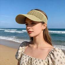 1 buah Topi Visor Wanita Ringan dan Bernapas dengan Penutup Toggle yang Dapat Diatur, Cocok untuk Pantai, Golf, Bersepeda, Olahraga | Topi Luar Ruangan Musim Semi/Panas untuk Berkuda, Pakaian Kasual & untuk Acara Kembali ke Sekolah/Wisuda - MultiWarna - View 3