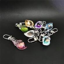 5 móc khóa hình vỏ sò dễ thương phát sáng trong bóng tối (màu ngẫu nhiên, mỗi màu 1 chiếc), thích hợp làm mặt dây chuyền trang trí hoặc quà tặng ngày lễ/sinh nhật. - Móc khóa hình vỏ sò - Xem 6