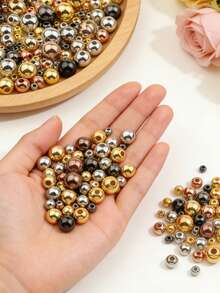 100-1000颗亚克力光滑圆珠,CCB散珠,DIY首饰制作材料,适用于项链、手链、耳环、手工串珠 - diy - 查看 3