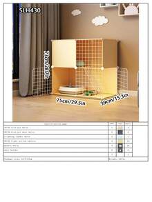 Lồng mèo dạng mô-đun có thể tháo rời kèm thang leo, nhà cho mèo trong nhà - Nhiều màu - Xem 13
