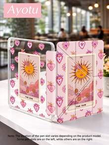 Ayotu 塔罗太阳图案保护套，适用于 iPad A16、iPad Pro 13/12.9/11、iPad Air 11/13、iPad Mini、iPad Air 11 英寸、Kindle（第 11 代，2024 年发布）、Kindle Paperwhite（第 12 代，2024 年发布），个性化礼物，情人节礼物 - 彩色 - 查看 2