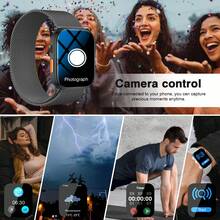 Smart Watch, Calorie, Call Reminder, Alarm, Message Reminder, Weather, Photo, Sedentary Reminder Smart Bracelet Compatible With Android IOS - Multicolor - View 3