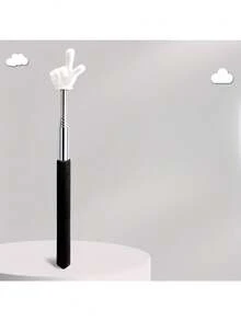 6pcs Kids Teaching Conducting Telescopic Stainless Steel Pointer, Dual-Finger Pointing Stick, Reading Learning Pointer, Suitable For Home Or Classroom Use, School Supplies, Office Supplies, Back To School - A - View 17