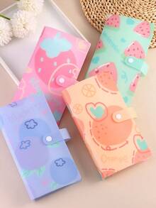 Förvaringsalbum med 120 fack för nagelstickers, tomt fotoalbum med nagelstickers, displayställ med vattendekaler, lösbladsmapp, mall, kartong, manikyrverktygssats - Multifärgad - Visa 2