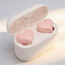Heart Wireless Bluetooth Earbuds, Cute In-Ear Headphones With Charging Case, Noise Cancelling Earphones For Girls, Valentine's Gift - 查看 1