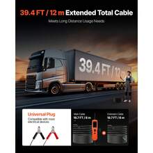 Electrical System Tools - 7,87 x 2,1 x 1,34 Zoll(6 m Uzunluk Verlängerungskabel ve Tragkoffer ile birlikte) - Görünüm 5