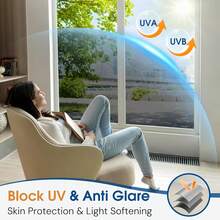 1Roll One Way Privacy Window Film With Tool Window Tint For Home Film See Out Not In Heat Control Sun Blocking Mirror Reflective Anti UV Covering For Home Office - Black and Silver - View 6