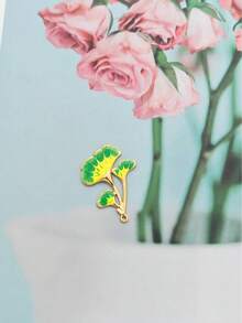 1pc Summer Casual Botanical Element Stainless Steel Pendant, Suitable For Daily Wear, Travel, And Gifts - Yellow Gold - View 4