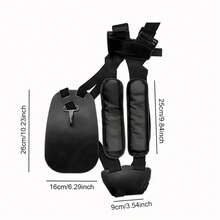 1Pc Adjustable Weeder Shoulder Strap For Lawn Mowers , Brush Cutter Accessories, Durable Weeder Accessories, Ideal For Outdoor Lawn Care, Gardening Tools, Power Tools - Black One-piece Set - View 4