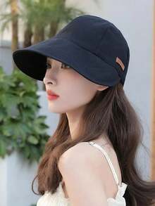 夏季新款女士防晒帽，防紫外线，韩版遮阳帽，小巧百搭，户外多功能遮阳帽，渔夫帽，休闲聚酯纤维（涤纶）材质，不含帽檐，适合春夏季节、海滩、度假、旅行等场合。 - 帽子 - 查看 9