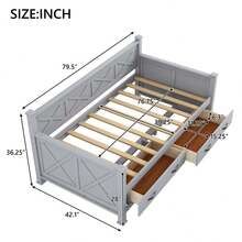 MERAX Camas - Gris - Ver 4