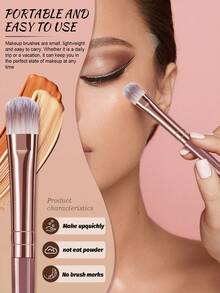 Bộ cọ trang điểm 20/39/36 món cao cấp, lông tổng hợp, dùng để tán phấn mắt và các loại dụng cụ trang điểm. - Nhiều màu - Xem 9