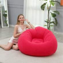Modern Foldable Inflatable Slouchy Sofa, Comfortable Single Sofa Bed Suitable For Various Room Types - Modern - View 17
