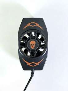 1个黑色磁吸式RGB灯光手机散热器，带温度显示，半导体散热垫，手机散热夹，游戏散热设备 - 彩色 - 查看 10