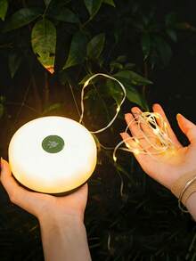 1 Peça Lâmpada Solar de Camping Outdoor - Luzes de Corda LED, À Prova d'Água, Portátil e com Gancho. Adequada para Acampamento, Camping e Iluminação Ambiente Durante Churrascos e Piqueniques Noturnos ao Ar Livre. - multicolorido - Visão 5