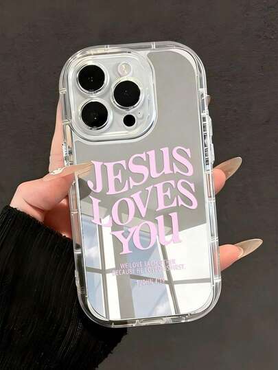 1 chiếc ốp lưng điện thoại mềm mại, tối giản, in hình Chúa Jesus, màu trơn, bao phủ toàn bộ bề mặt, tương thích với iPhone 17 Pro Max/16 Pro Max/15 Pro Max/17 Pro/17/16/15/14/13/12/11