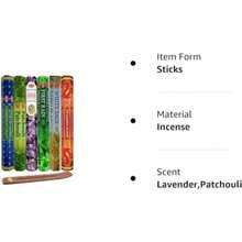 Assorted Exa Incense Sticks Pack Of 6 France Sticks Eac Tu Contains 20 Sticks Long-Lasting Erapy  Meditation Ation Yoga And Ome France - 6 Assorted Fragrances - View 4
