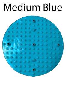 Alfombra de masaje de pies de silicona azul con diseño de acupresión, con cuentas magnéticas y nódulos elevados, que promueve la circulación sanguínea, alivia el dolor de pies y estimula los puntos de acupuntura, adecuada para adultos, ancianos y atletas, para uso en el hogar, la oficina o después del entrenamiento, un gran regalo de Acción de Gracias o Navidad para familiares y colegas, masaje terapéutico (masajeador de pies/acupresión/alivio del dolor/circulación sanguínea/cuentas magnéticas) - Multicolor - Ver 18