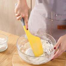1pc Extra Large Silicone Cake Spatula - Heat Resistant, Non-Stick And Flexible Kitchen Tool, Suitable For Cooking, Baking, Mixing And Scraping, Silicone Jam Mixing Scraper Cake Cream Large Spatula Baking Kitchen Baking Tool - Multicolor - View 6