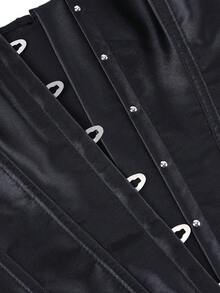 Áo corset không dây bằng satin, kiểu dáng thanh lịch cổ điển giúp định hình vòng eo, phù hợp cho các sự kiện trang trọng, tiệc tùng và những dịp đặc biệt. - màu đen - Xem 5