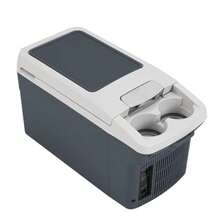 Refrigerador portátil para coce refrigerador eléctrico de doble uso 12 V CC y 110 V CA refrigerador eléctrico cpacto refrigerador pequeño de 12 V enfriador termoeléctrico y - Gris - Ver 8