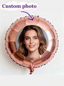 Globo de aluminio personalizable con pegatina (1 globo + 1 pegatina), regalo personalizado, globo de San Valentín, globo de cumpleaños personalizado - Multicolor - Ver 3