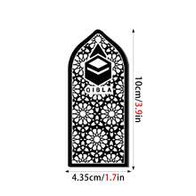 OUTANA Biển chỉ dẫn tiệc tùng tự dính bằng acrylic, có thể tháo rời, hình dạng nhà thờ Hồi giáo, biển chỉ dẫn hướng cầu nguyện cho người Hồi giáo, có sẵn màu đen, trắng và vàng. - MB7051 - Xem 10