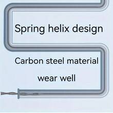 1 cái máy thông cống điện 393,7 inch | Lò xo thông cống chịu lực cao, làm bằng thép carbon, bền và dễ sử dụng, thiết kế đầu liền khối, thích hợp cho việc thông cống bồn rửa và nhà vệ sinh, không cần pin. - A - Xem 4