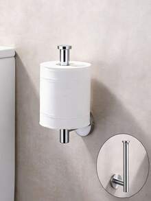 Stainless Steel Tissue Paper Holder, Bathroom Toilet Paper Rack, Adhesive Tissue Dispenser, Bathroom Roll Paper Holder - View 2