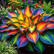 200+ Rainbow Hosta-Style See,Ds – Rare Perennial Shade Garden Plants Non-GMO - 預設 - 查看 6