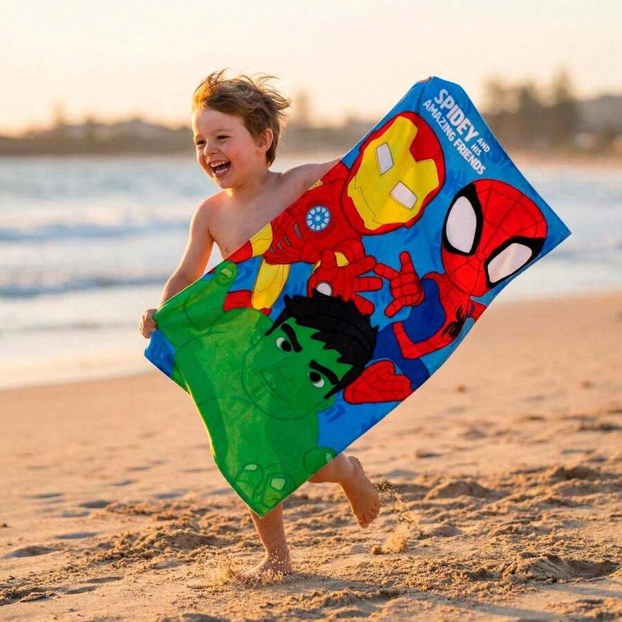 Cerdá SPIDERMAN 蜘蛛人超細纖維浴巾,男女童通用 – 柔軟、吸水性強、速乾,帶帽設計,適合兒童 – 沙灘、泳池、游泳、浴巾,輕便舒適,夏季披肩式浴巾,適合2-8歲兒童
⚫ 免費配送 ✅ 西班牙大陸地區24/48小時送達 - 選項 6 - 查看 1