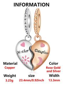 1 Conjunto da Série Fashionable & Heartwarming do Dia das Mães incluindo Bolsa, Batom, Balanço, Pingente de Contas de Amor, Pulseira e Colar Versátil DIY, Presente Criativo do Dia das Mães - Multicolorido - Visão 12