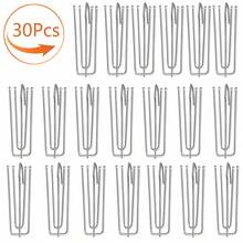 10pcs/30pcs/50pcs Stainless Steel 4-Prong Curtain Clips, For Curtain Fabric, Bathroom Curtain Hooks, Hanging Hooks - Multicolor - View 10