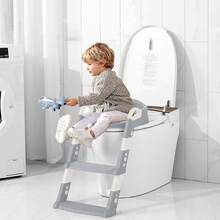 Children's Toilet Seat, Foldable Potty Training Toilet Seat With Step Stool For Toddlers - Multicolor - View 7