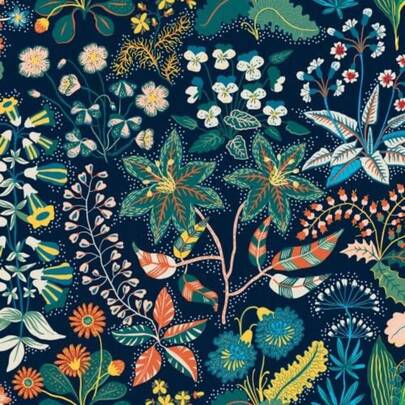 1pc Vibrant Floral Plant Leaves Self-Adhesive Wallpaper - Waterproof, Removable, Peel And Stick, Easy Installation - Fall Aesthetic Wall Decor For Living Room, Kitchen, Bedroom, Dormitory, Furniture Refurbishment,