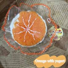 Juguete antiestrés con forma de fruta, hecho de silicona suave, diseño único, para relajación diaria, adecuado como regalo de vacaciones y cumpleaños - Multicolor - Ver 9