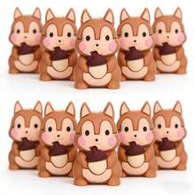 5pcs Cute Squirrel Silicone Beads, 3D Squirrel Holding Pinecone Shaped, Suitable For Home Decor, DIY Jewelry Making Bracelets Necklaces, Pen & Phone Charms, Bag Accessories, Craft Supplies - Multicolor - View 7