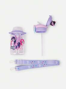 Balabala Bình nước trẻ em My Little Pony 2026, thiết kế nắp kép, họa tiết hoạt hình dễ thương, chống rò rỉ, đồ uống mùa hè tiện dụng. - Tông màu tím - Xem 3