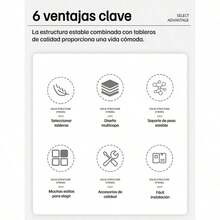 Estantería Para Libros Moderna 178cm, Librero De Almacenamiento Para Sala, Oficina O Dormitorio - Blanco - Ver 9