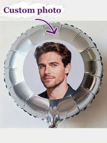 Globo de aluminio personalizable con pegatina (1 globo + 1 pegatina), regalo personalizado, globo de San Valentín, globo de cumpleaños personalizado - Multicolor - Ver 5