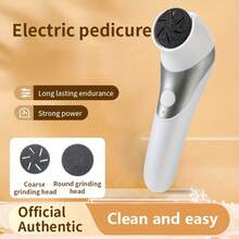 Portable USB Rechargeable Dual-Head Electric Foot Scrubber - Suitable For Thick Faux Leather Polishing And Dry Skin Care, Easy To Use And Replaceable Grinding Head, Perfect Gift Choice For 10 Holidays - Multicolor - View 5