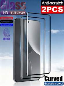 Bộ 2 miếng dán màn hình cường lực trong suốt 3D cong, độ phân giải cực cao, chống nổ và chống trầy xước, có cảm biến vân tay, tương thích với Samsung Galaxy S26 S25 S24 S23 Ultra/ Reno/ , độ cứng 9H. - Trong sáng - Xem 45