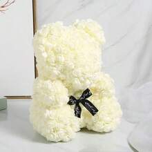 1个仿真玫瑰熊 - 永生花玫瑰熊 - 珍珠心形玫瑰熊，适合作为复活节、情人节/母亲节礼物（不含礼盒）、情人节礼物、生日礼物、毕业礼物 - 多色 - 查看 5
