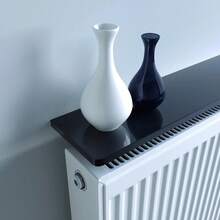 Blk Radiator Shelf Rounded Edges120x15x1.8cm (48"X6") - Multicolor - View 1