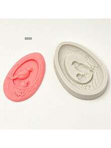 Khuôn silicon tự làm thủ công hình hoa và chim, dùng để tạo hương thơm, đa chức năng. - chim - Xem 1