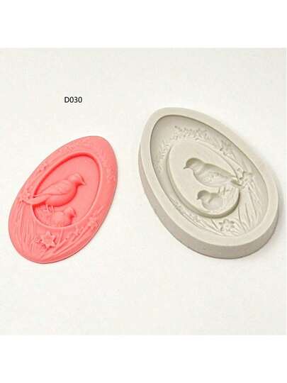 Khuôn silicon tự làm thủ công hình hoa và chim, dùng để tạo hương thơm, đa chức năng.