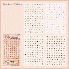 1张可爱搞怪贴纸，精美小元素贴纸，儿童贴纸艺术，适用于剪贴簿、手账、宠物趣味贴纸、Kindle剪贴簿用品、笔记本电脑贴纸 - 多色 - 查看 17